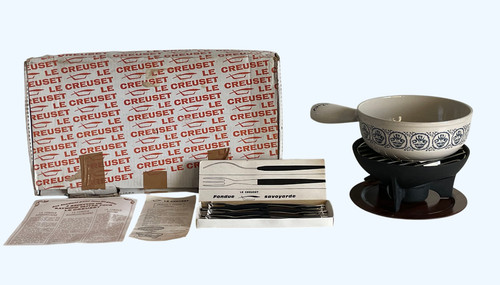 Creuset service fondue - a,