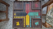ANCIEN JEUX DE CHEVAUX en bois