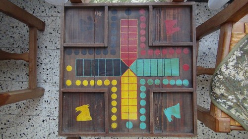 Ancien jeux chevaux bois - jeux, en
