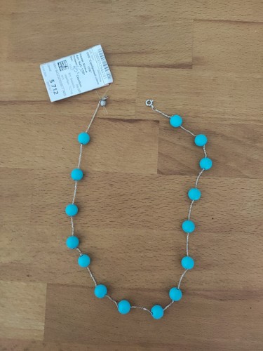 Collier argent turquoise cm - turquoise, 45
