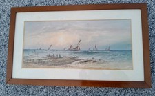 Ancienne aquarelle marine