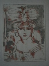  Dessin  sur papier épais de philippe Martinery 