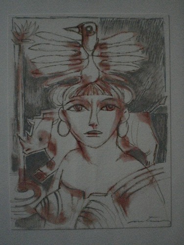 Dessin sur papier - papier, épais