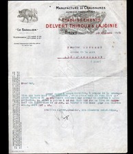 BRIVE (19) USINE de CHAUSSURES Le Sanglier "DELVERT , THIROUX & LAJOINIE" en1928