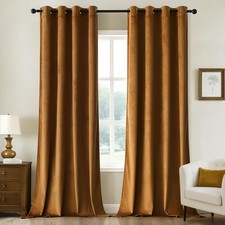 Rideaux Occultant Thermique Salon Rideaux et Draperies Chambre Double Velours...