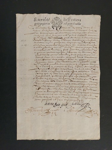 1678 vieux papier marquisat - vieux,