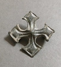 Rare Fibule Carolingienne Cruciforme