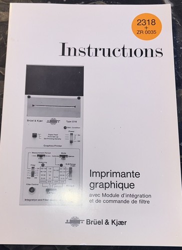 Bruel kjaer instructions - bruel, &