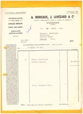 VIERZON-VILLAGE (18) PERSIENNES & VOLETS "A. BOIREAUX , J. LAVEZARD & Cie" 1958