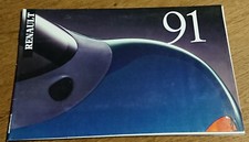 Catalogue publicitaire gamme Renault 1991 Alpine R4 R19 16S Super 5 GT Turbo R25