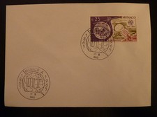 MONACO PREMIER JOUR FDC YVERT  668    SATELLITE TELSTAR I     0,25F    1965