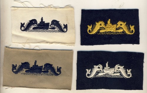 Navy ww2 4 patchs sous - navy,