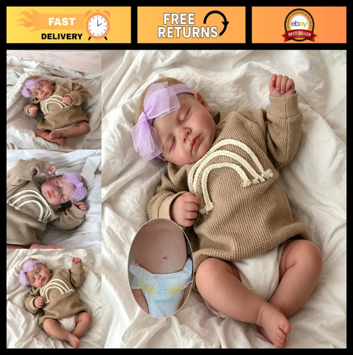 Realistic pink reborn baby - 20",