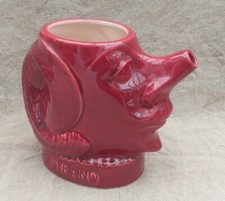 CYRANO PICHET POT A EAU FAIENCE PUBLICITAIRE TETE CYRANO DE BERGERAC ANCIEN