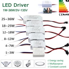 driver 220V LED Transformateur à DC12V 24V 36V Alimentation Adapter 300mA Pilote
