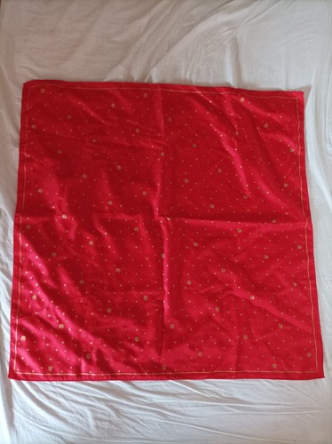 Foulard rouge vintage - rouge,