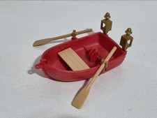Playmobil ancien bateau rouge