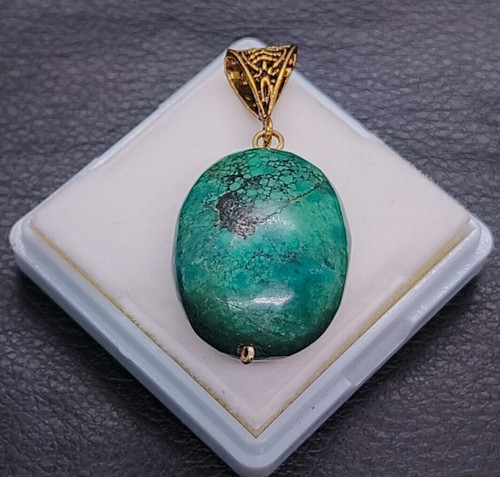 Pendentif turquoise fait - pendentif,