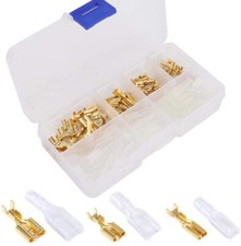 lot 60 cosses électriques femelles isolées alliage cuivre- Cosse 6,3 4,8 2,8 mm