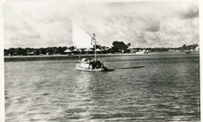 VIETNAM Cochinchine Le Bassac à CAN THO Cantho Soldat Guerre Indochine écrit