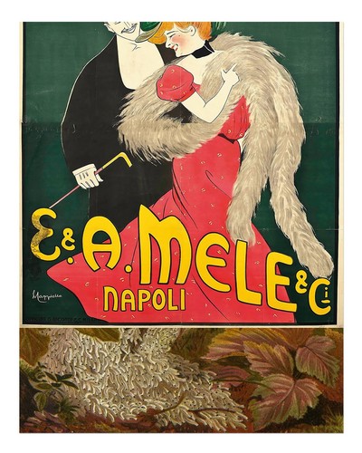 Vintage art nouveau mural - vintage,