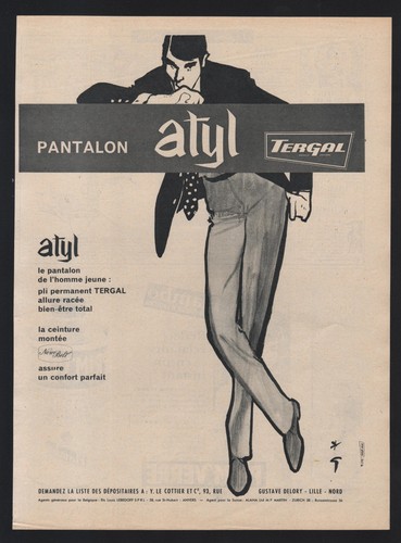 Publicité 1961 vetement - publicité,