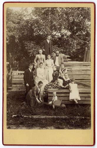 Photo cdv 1870 groupe - photo,