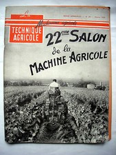 REVUE LA TECHNIQUE AGRICOLE