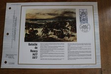 feuillet CEF 1977 premier 1er jour BATAILLE DE NANCY 413