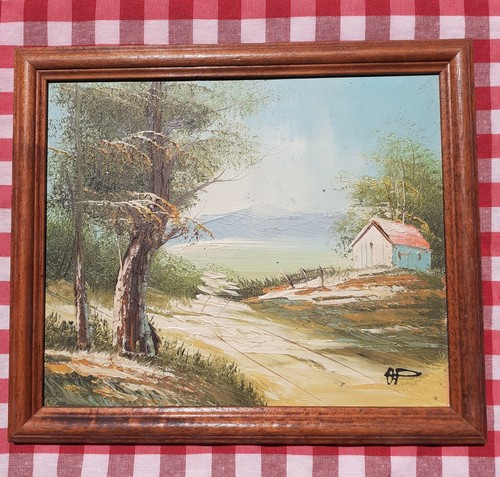 Tableau peinture un chemin - peinture,