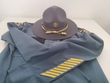 Hat, chapeau Maine state police + shirt, old obsolète 1980