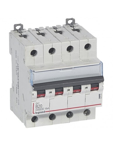 Disjoncteur dx3 tétrapolaire - disjoncteur,