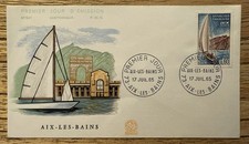 FDC 1965, 1 Enveloppe 1er Jour d’émission, Aix Les Bains, Voilier, Bateau