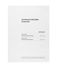 DTU 40.23 - COUVERTURES EN