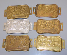 -6 PLAQUES FISCALES de VELO