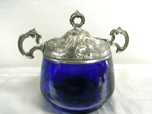 Ancien sucrier verre - sucrier,