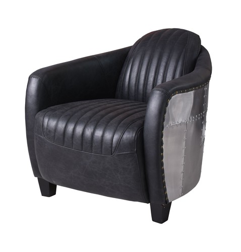 Cuir véritable fauteuil - en,