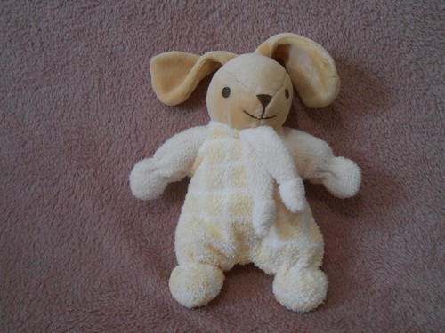 Doudou peluche lapin beige - , à