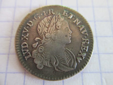 1/ 12e  d'écu FRANCE NAVARRE en Argent - LOUIS XV -  1718 BB- Strasbourg - SUP