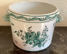 Beau cache pot en faience de