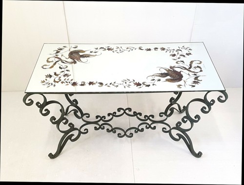 Table basse vintage 1940 fer - vintage,