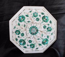 12 " Marbre Coin Table Haut