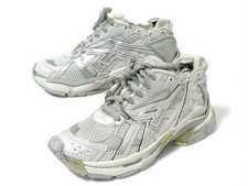 NEUF CHAUSSURES BALENCIAGA SNEAKERS RUNNER 656063 40 BASKETS ARGENTE SHOES 975€