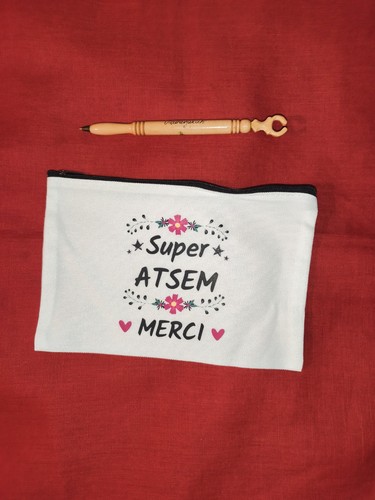 Pochette trousse tissu motifs - trousse,