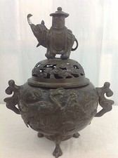 CHINE Important brûle parfum