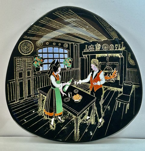 Assiette émaux longwy - assiette,