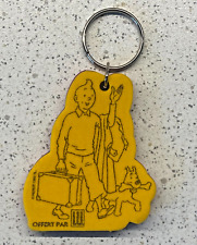 PORTE CLE: 'TINTIN et MILOU' 9cm - par HERGE TL / LU 1993 - RARE!