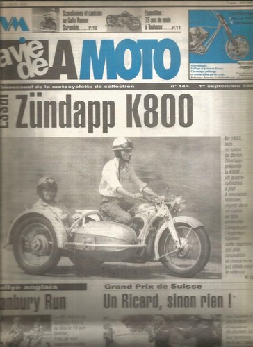 Vie moto n 144 - vie, la