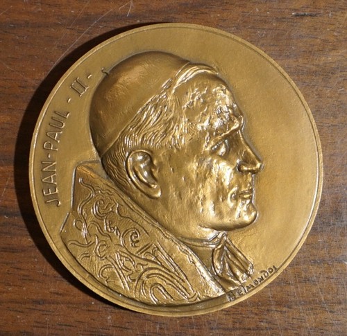 Médaille bronze jean paul - bronze,