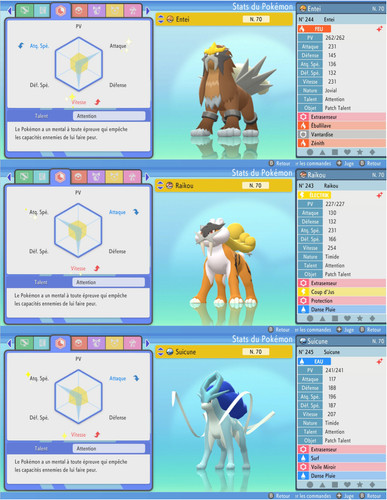 Entei raikou suicune - entei, shiny